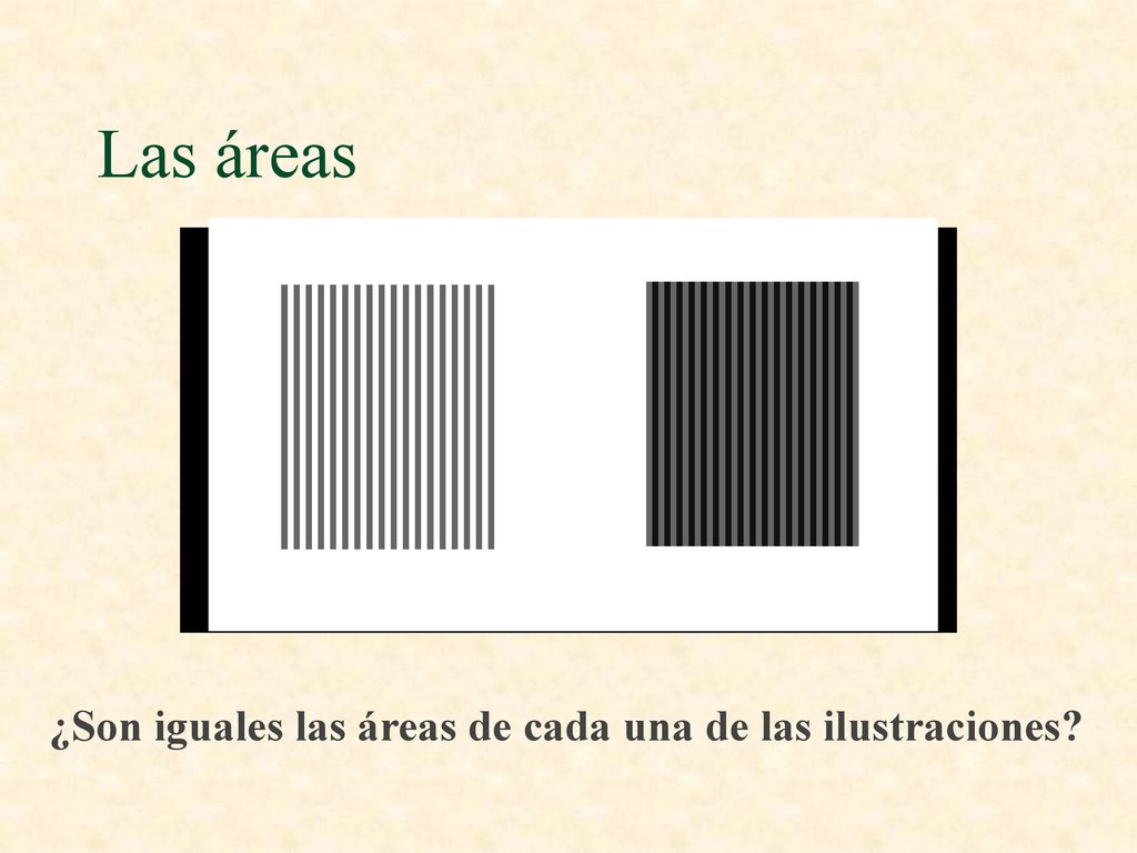 Las áreas ¿Son iguales las áreas de cada una de las ilustraciones