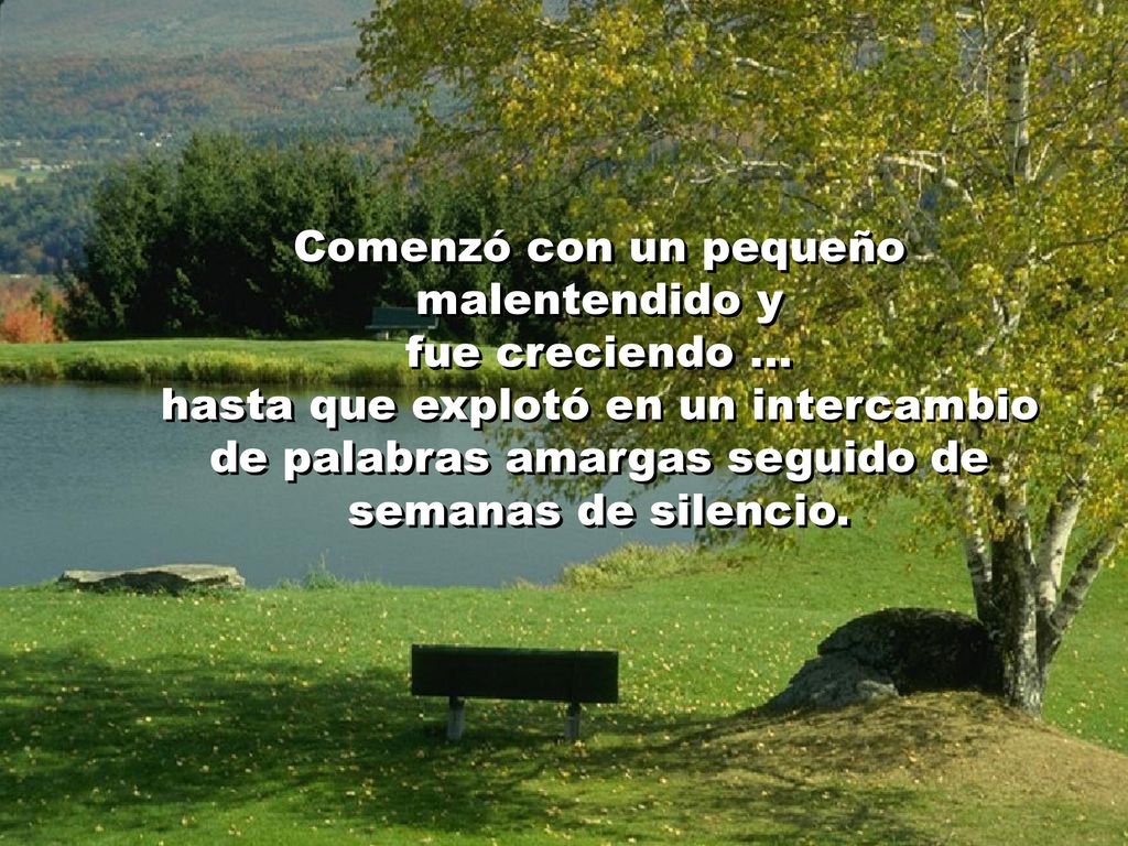 Comenzó con un pequeño malentendido y fue creciendo … hasta que explotó en un intercambio de palabras amargas seguido de semanas de silencio.