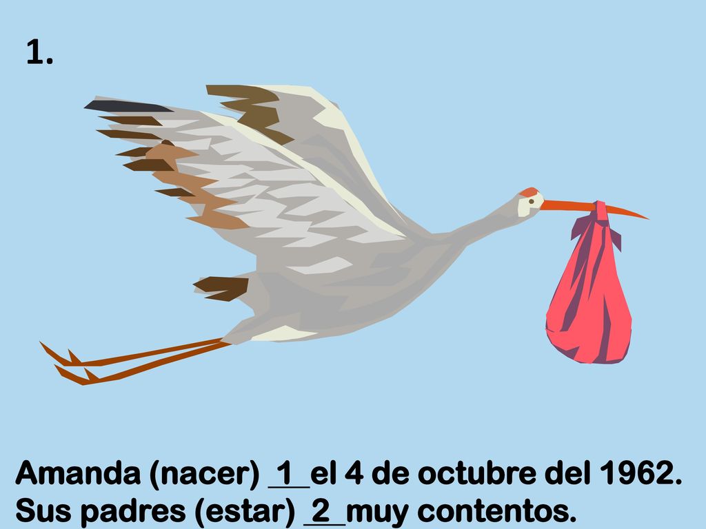 1. Amanda (nacer) 1 el 4 de octubre del 1962.