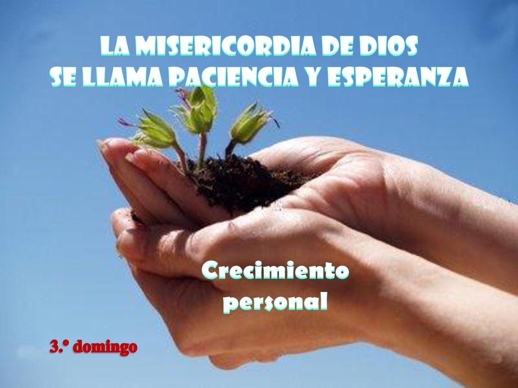 La misericordia de Dios se llama paciencia y esperanza