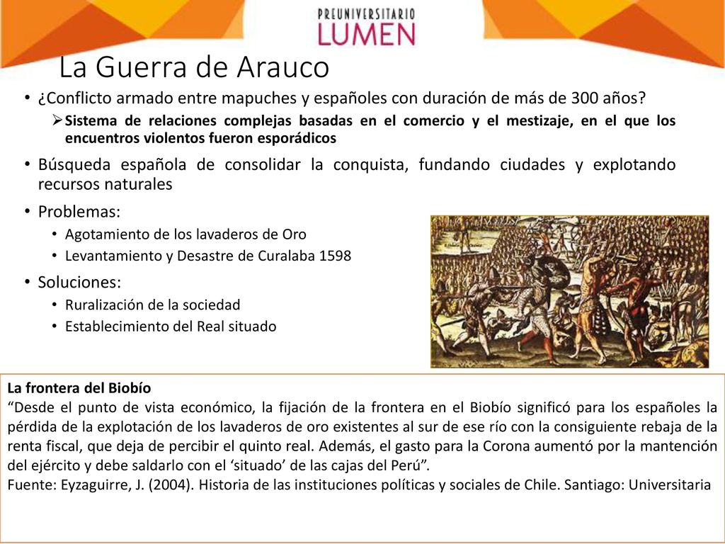 La Guerra de Arauco ¿Conflicto armado entre mapuches y españoles con duración de más de 300 años