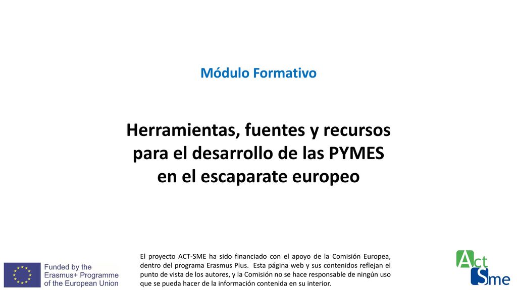 Herramientas, fuentes y recursos para el desarrollo de las PYMES