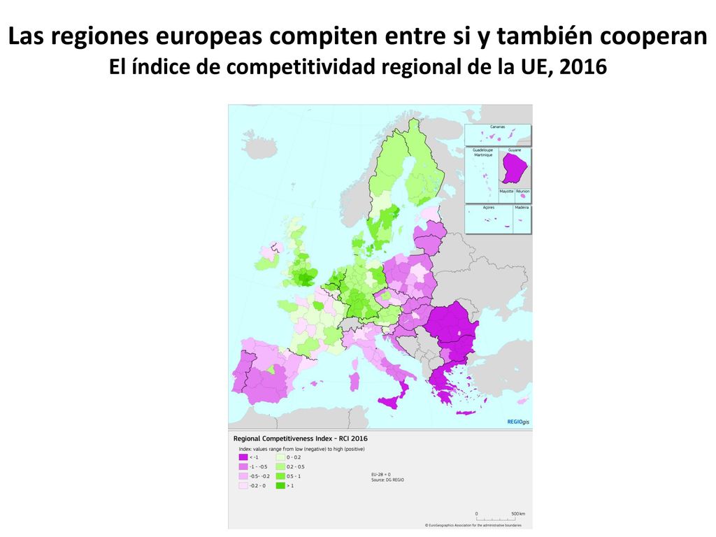 Las regiones europeas compiten entre si y también cooperan El índice de competitividad regional de la UE, 2016
