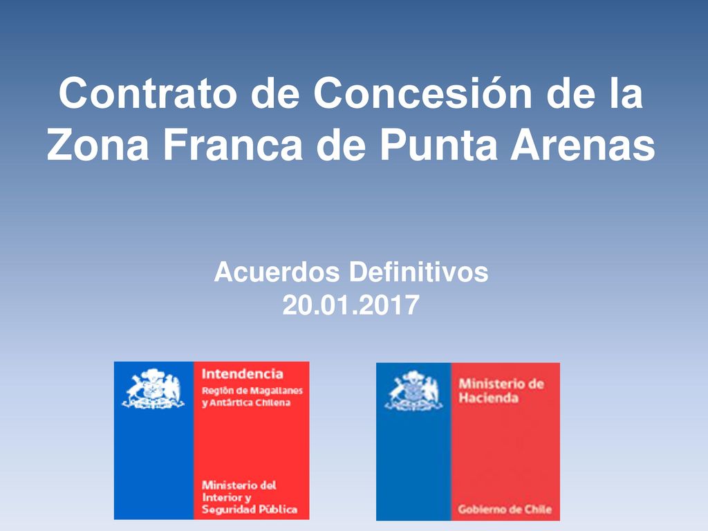 Contrato de Concesión de la Zona Franca de Punta Arenas Acuerdos Definitivos