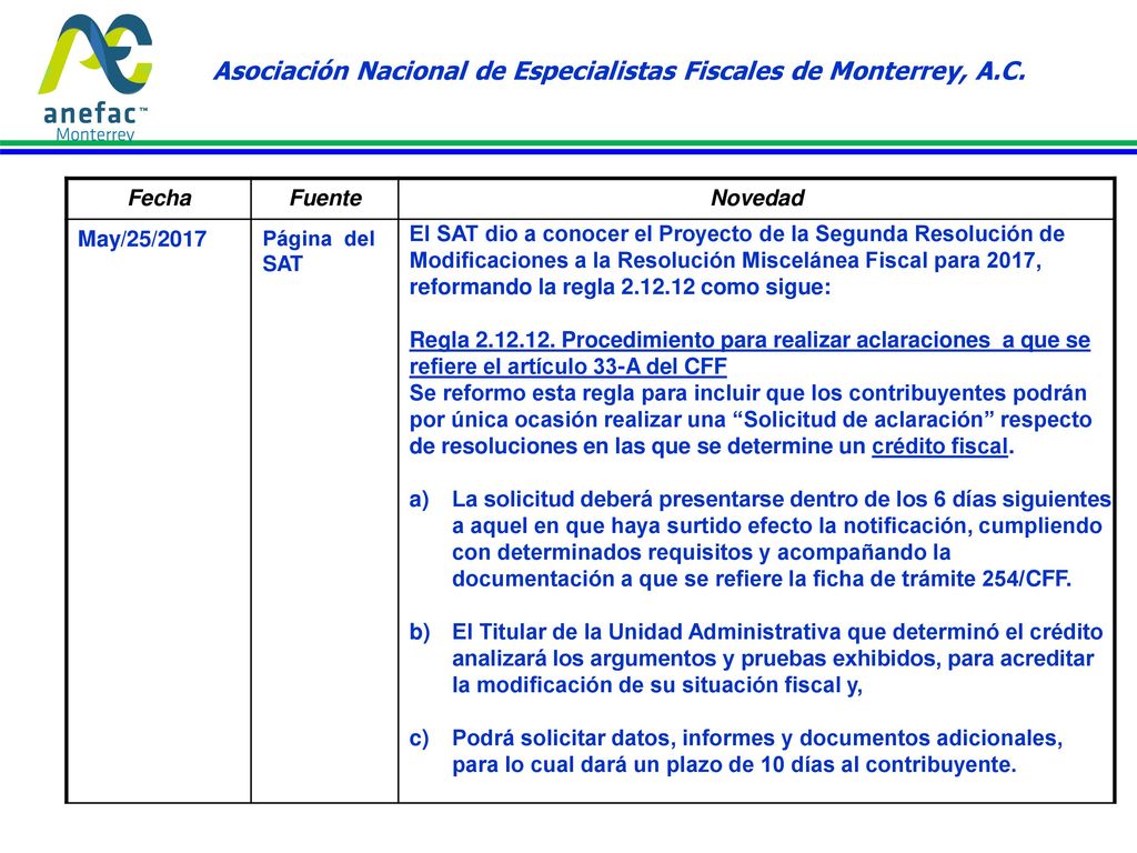 Asociación Nacional de Especialistas Fiscales de Monterrey, A.C.