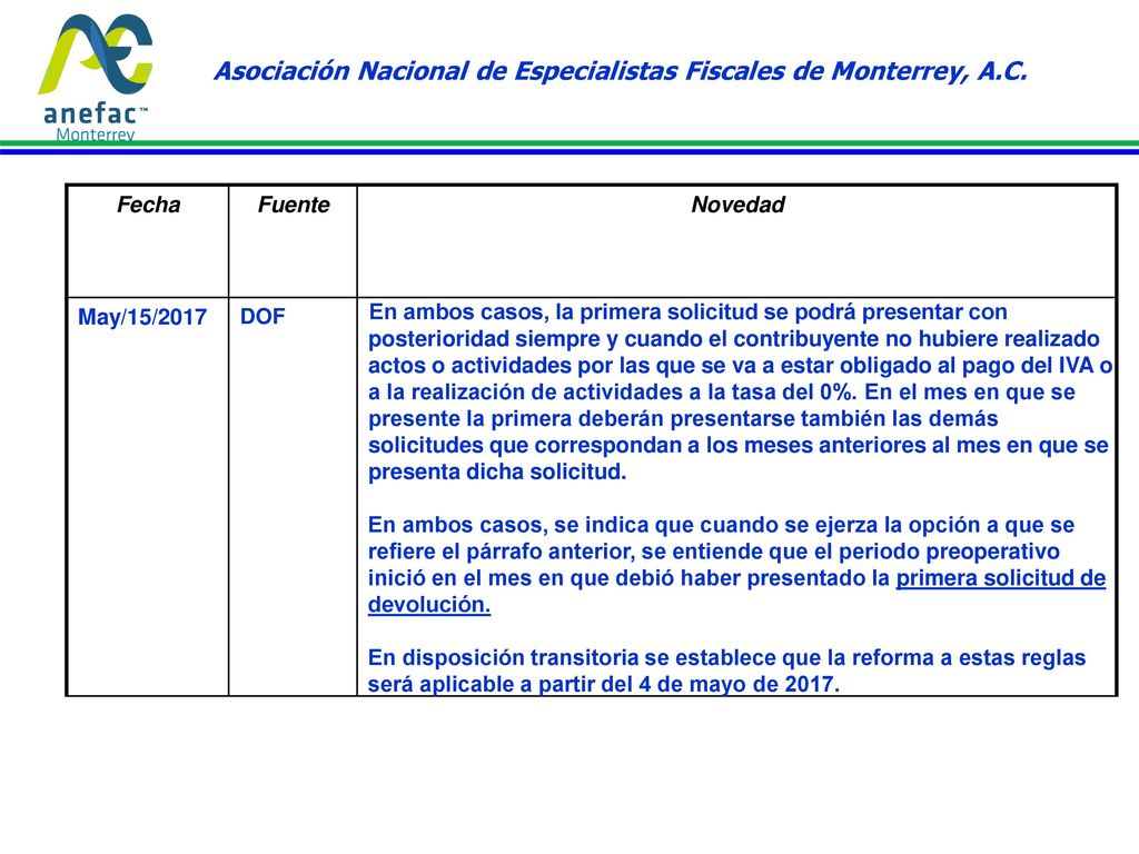 Asociación Nacional de Especialistas Fiscales de Monterrey, A.C.