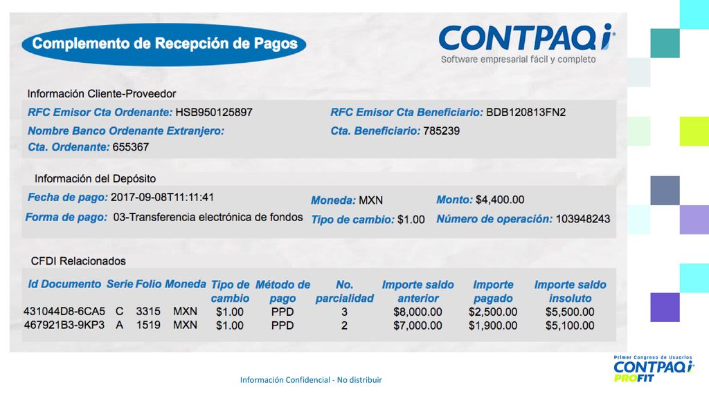 Regla Quinto párrafo Dato incorrecto Dato correcto