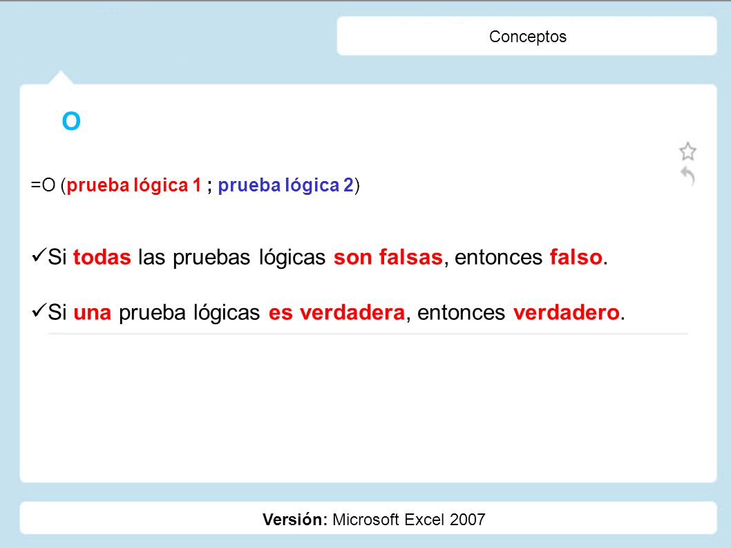 O Si todas las pruebas lógicas son falsas, entonces falso.