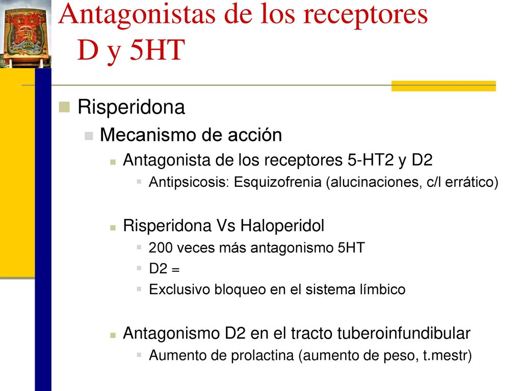 Antagonistas de los receptores D y 5HT