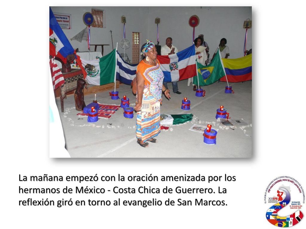 La mañana empezó con la oración amenizada por los hermanos de México - Costa Chica de Guerrero.
