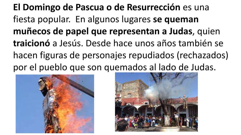 El Domingo de Pascua o de Resurrección es una fiesta popular