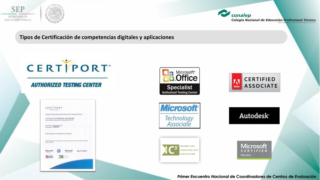 Tipos de Certificación de competencias digitales y aplicaciones