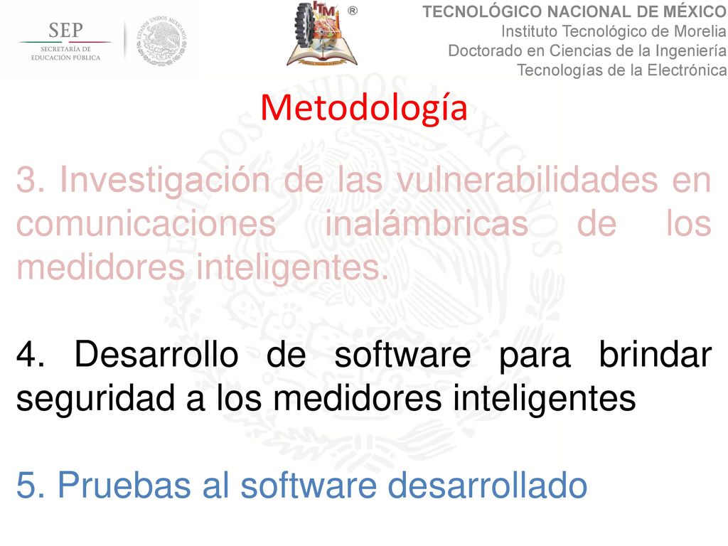 Metodología 3. Investigación de las vulnerabilidades en comunicaciones inalámbricas de los medidores inteligentes.