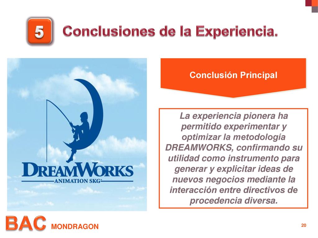 5 Conclusiones de la Experiencia. 5.- Conclusiones de la experiencia