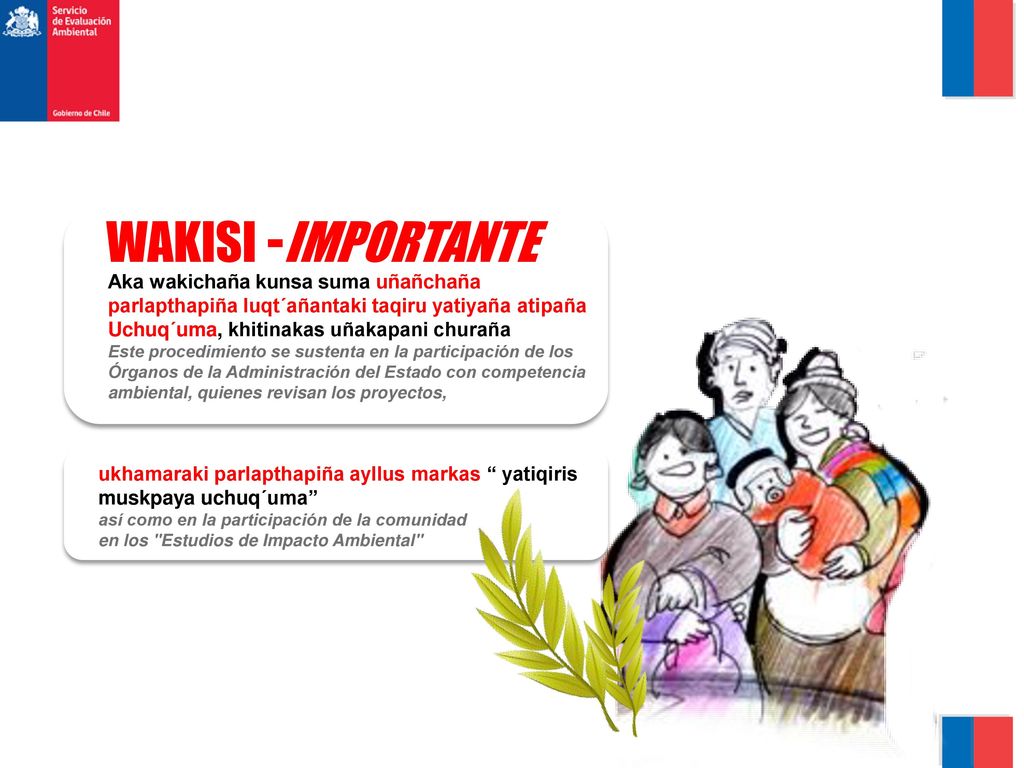 WAKISI -IMPORTANTE Aka wakichaña kunsa suma uñañchaña parlapthapiña luqt´añantaki taqiru yatiyaña atipaña Uchuq´uma, khitinakas uñakapani churaña.