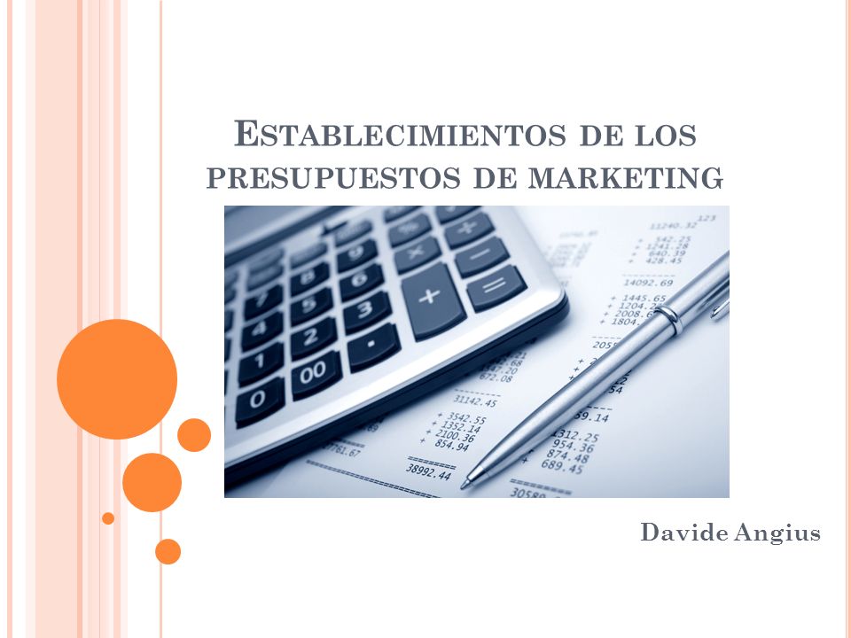 Establecimientos de los presupuestos de marketing