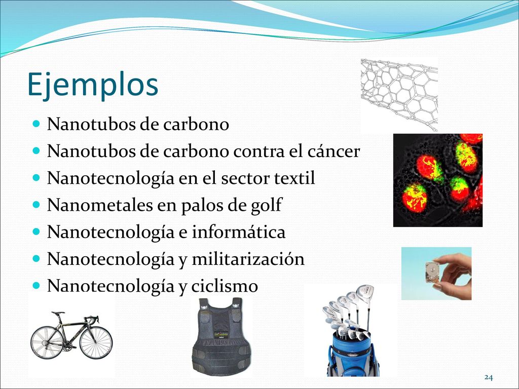 Ejemplos Nanotubos de carbono Nanotubos de carbono contra el cáncer