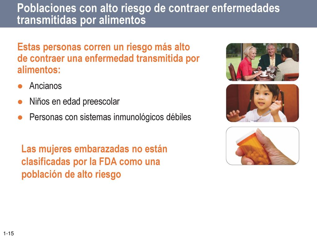 Poblaciones con alto riesgo de contraer enfermedades transmitidas por alimentos