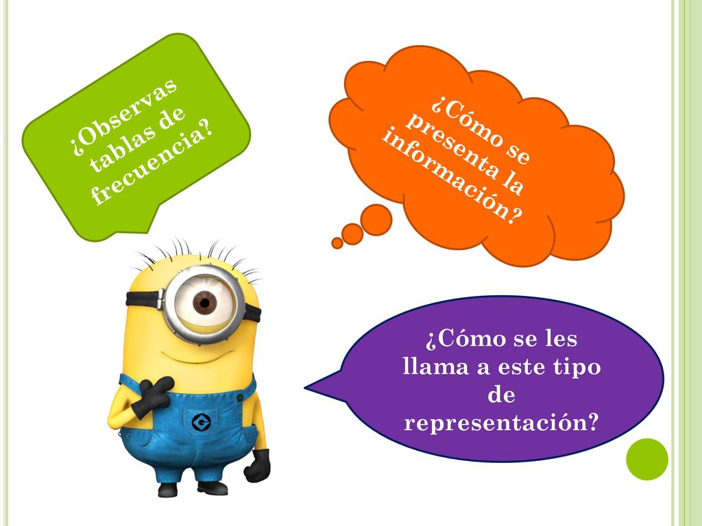 ¿Observas tablas de frecuencia ¿Cómo se presenta la información