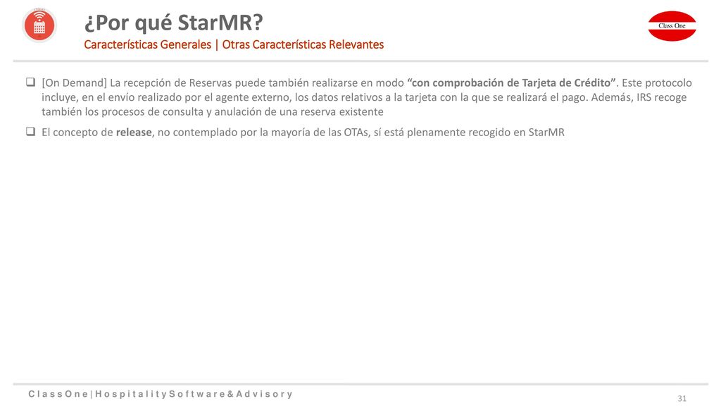 ¿Por qué StarMR Características Generales | Otras Características Relevantes.