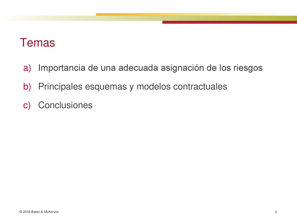 Temas Importancia de una adecuada asignación de los riesgos