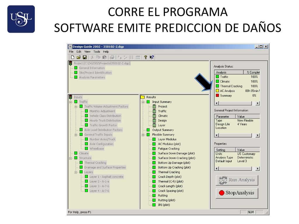 CORRE EL PROGRAMA SOFTWARE EMITE PREDICCION DE DAÑOS