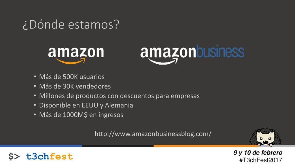 ¿Dónde estamos Más de 500K usuarios Más de 30K vendedores