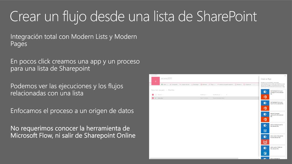 Crear un flujo desde una lista de SharePoint
