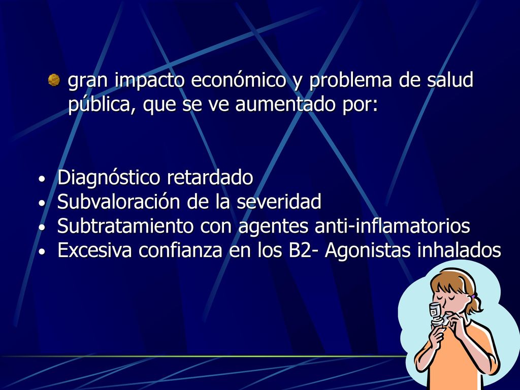 gran impacto económico y problema de salud pública, que se ve aumentado por: