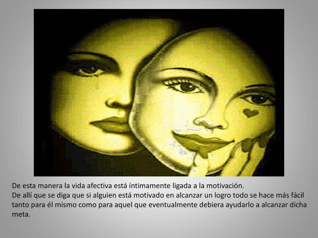 De esta manera la vida afectiva está íntimamente ligada a la motivación.