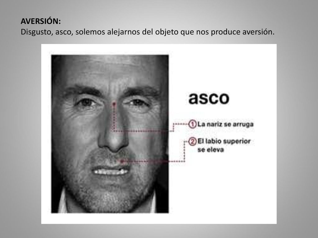 AVERSIÓN: Disgusto, asco, solemos alejarnos del objeto que nos produce aversión.
