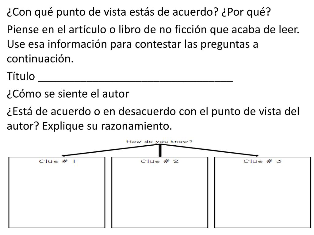 ¿Con qué punto de vista estás de acuerdo. ¿Por qué
