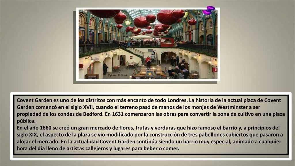 Covent Garden es uno de los distritos con más encanto de todo Londres