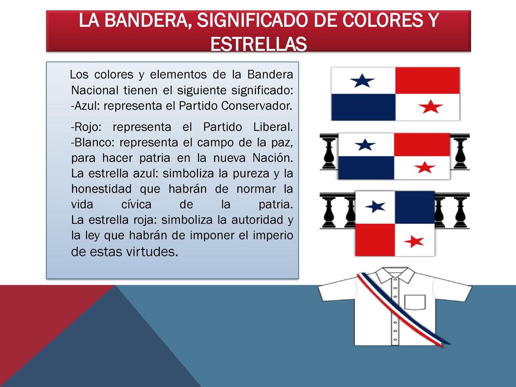 La Bandera, Significado de colores y ESTRELLAS
