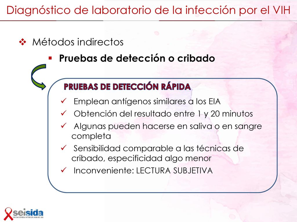 Diagnóstico de laboratorio de la infección por el VIH
