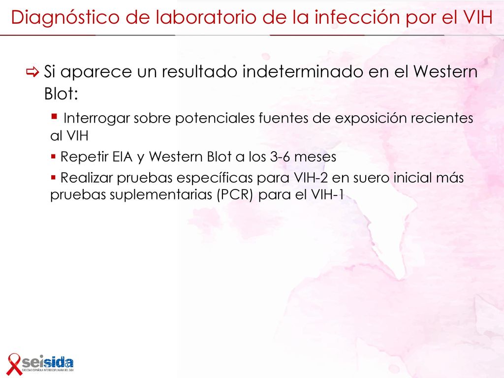 Diagnóstico de laboratorio de la infección por el VIH