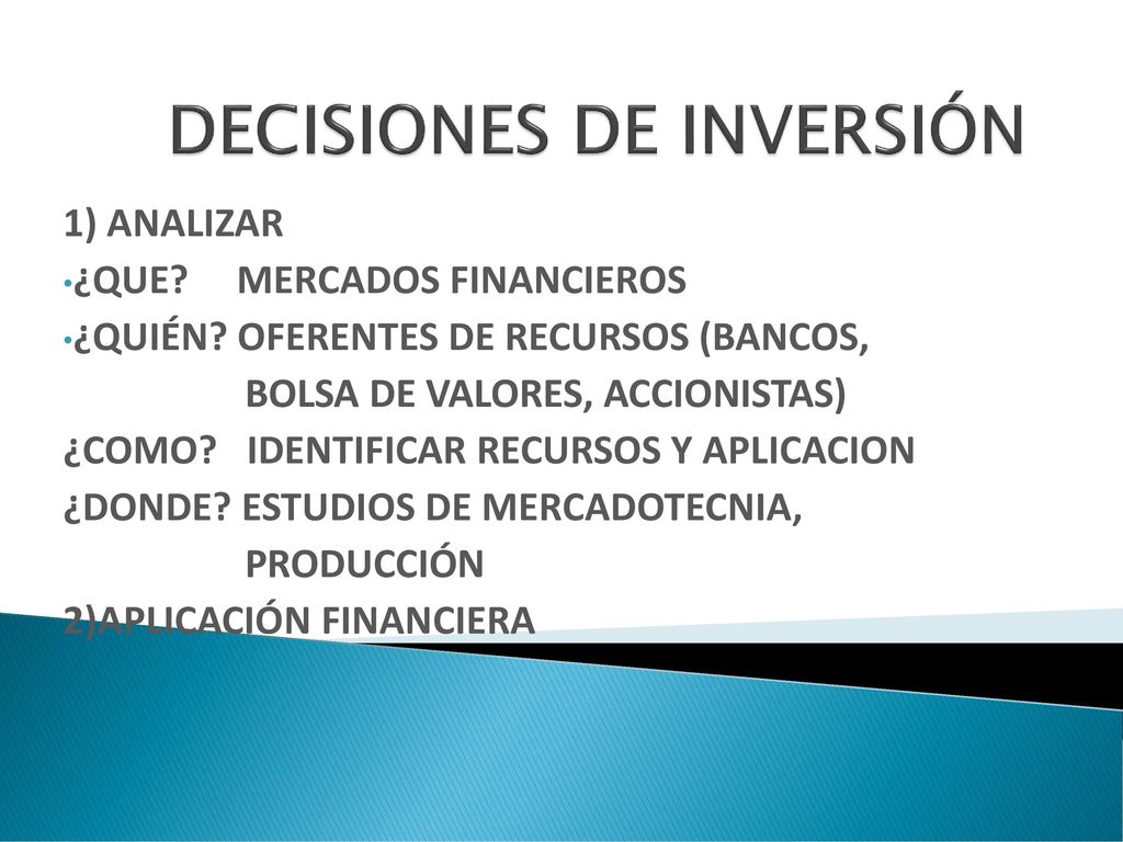 DECISIONES DE INVERSIÓN