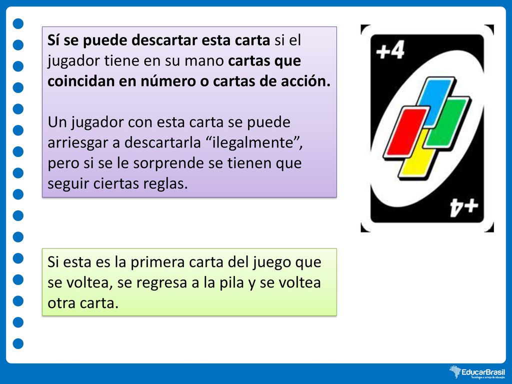 Sí se puede descartar esta carta si el jugador tiene en su mano cartas que coincidan en número o cartas de acción.