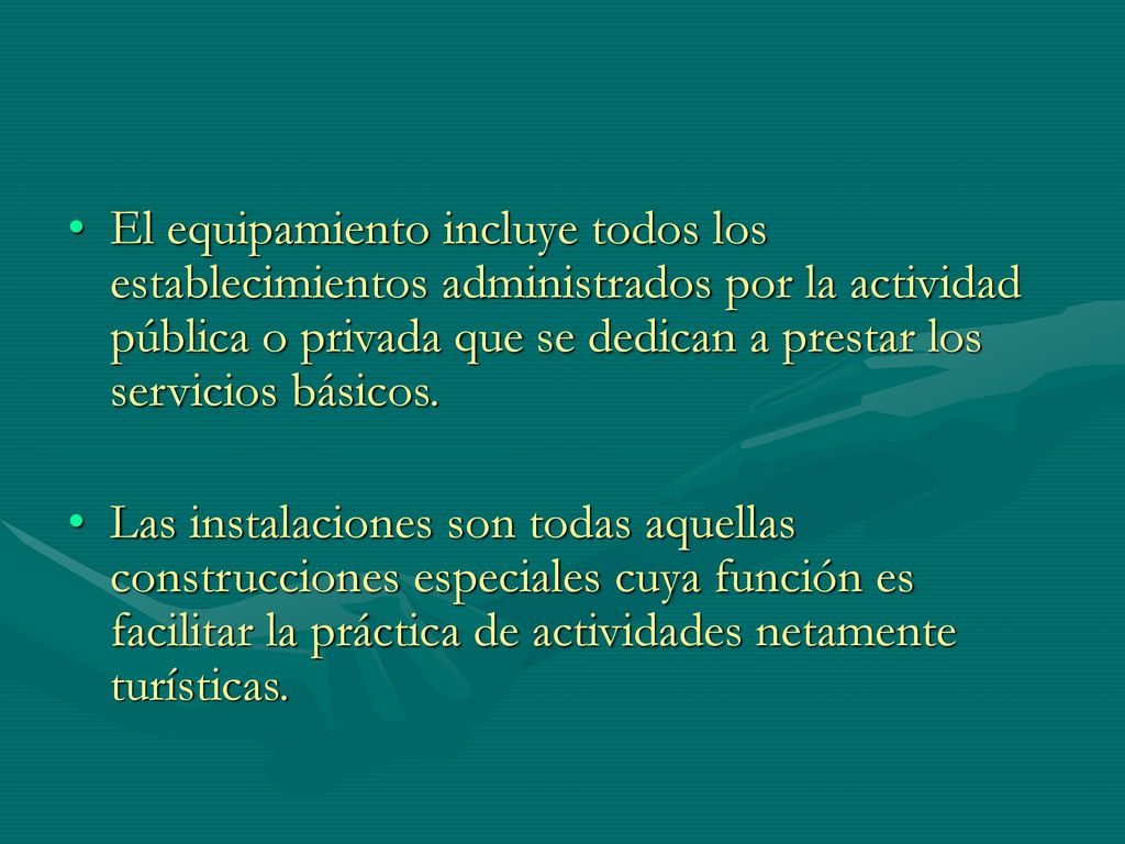 El equipamiento incluye todos los establecimientos administrados por la actividad pública o privada que se dedican a prestar los servicios básicos.