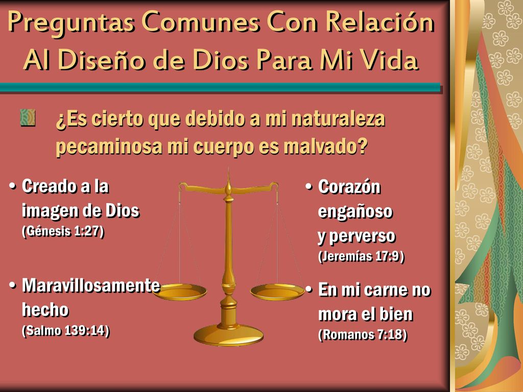 Preguntas Comunes Con Relación Al Diseño de Dios Para Mi Vida