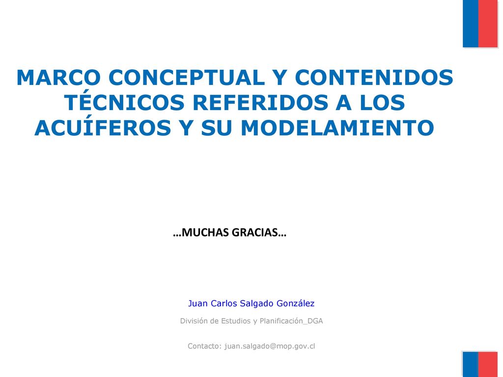 MARCO CONCEPTUAL Y CONTENIDOS TÉCNICOS REFERIDOS A LOS ACUÍFEROS Y SU MODELAMIENTO