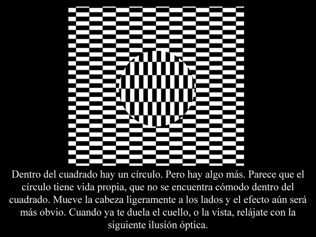 Dentro del cuadrado hay un círculo. Pero hay algo más