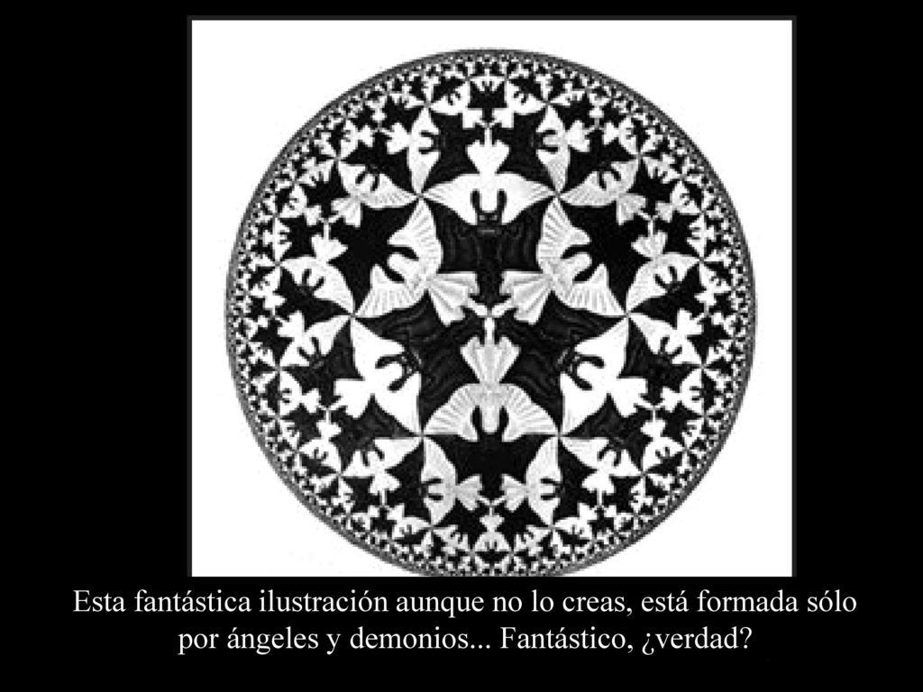 Esta fantástica ilustración aunque no lo creas, está formada sólo por ángeles y demonios...