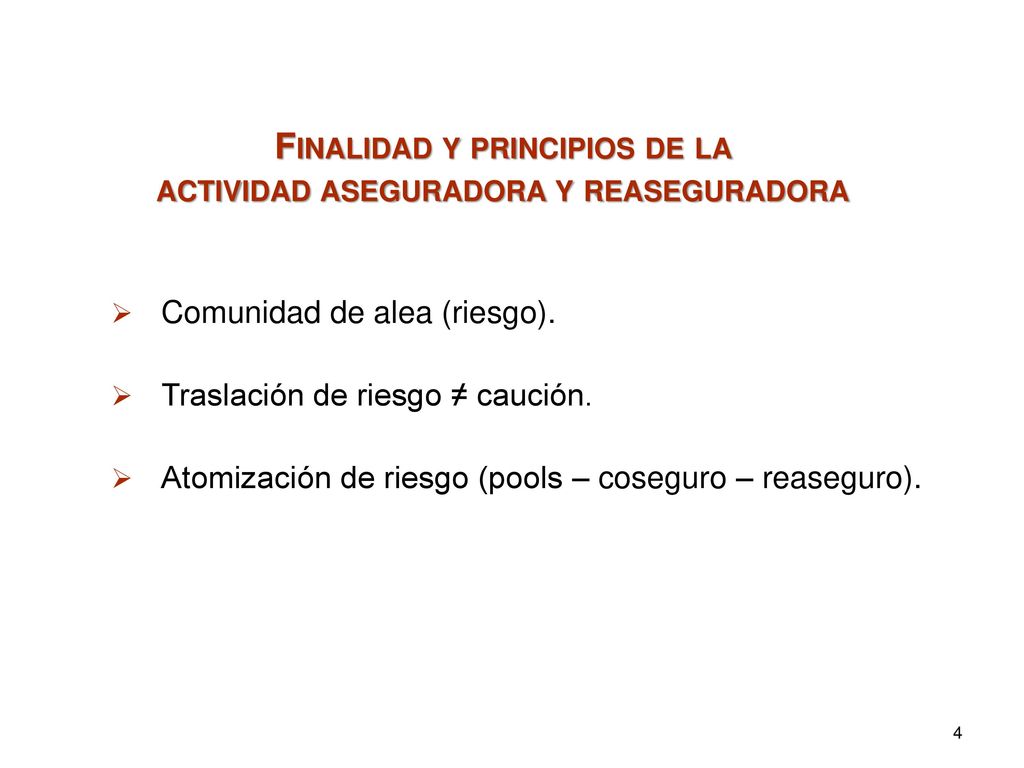 Finalidad y principios de la actividad aseguradora y reaseguradora