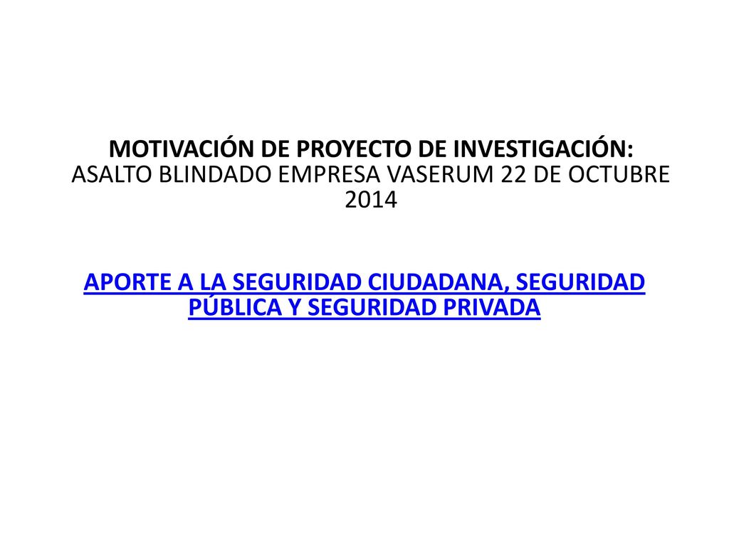 APORTE A LA SEGURIDAD CIUDADANA, SEGURIDAD PÚBLICA Y SEGURIDAD PRIVADA