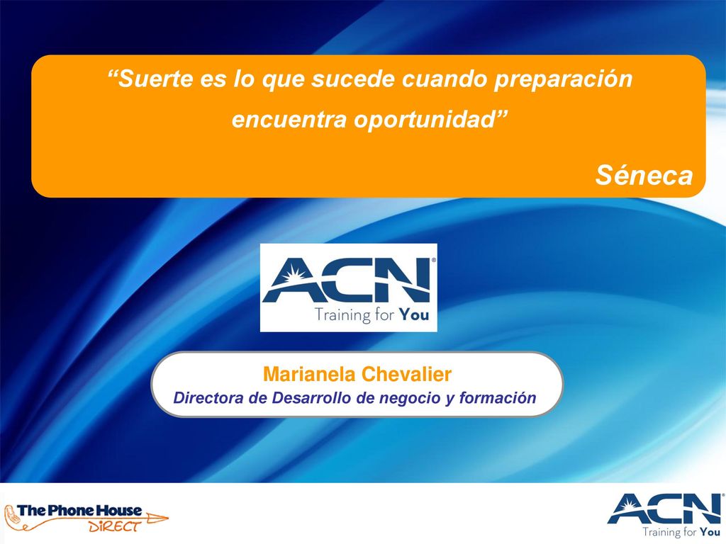 Suerte es lo que sucede cuando preparación encuentra oportunidad