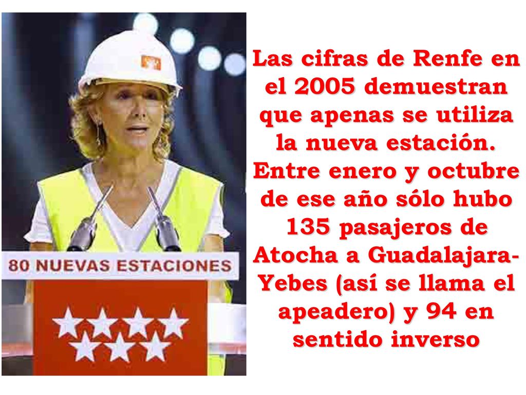 Las cifras de Renfe en el 2005 demuestran que apenas se utiliza la nueva estación.
