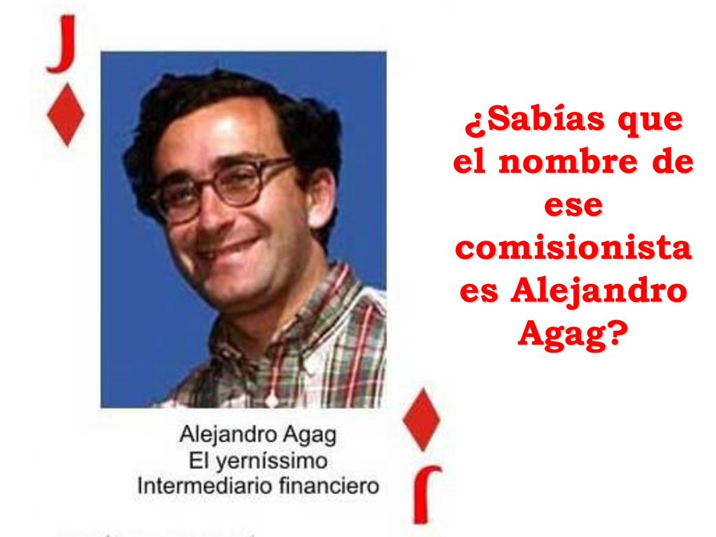 ¿Sabías que el nombre de ese comisionista es Alejandro Agag
