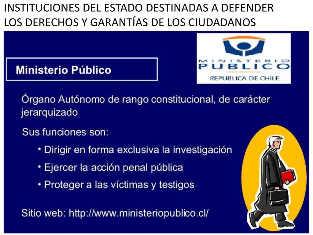 INSTITUCIONES DEL ESTADO DESTINADAS A DEFENDER LOS DERECHOS Y GARANTÍAS DE LOS CIUDADANOS
