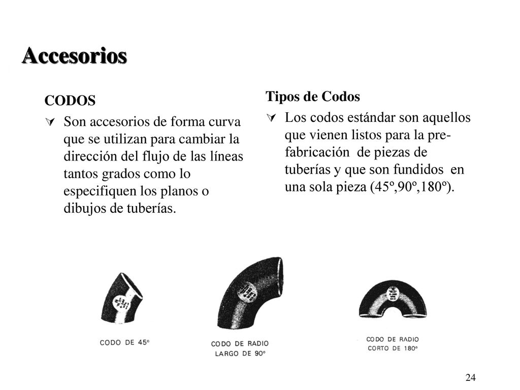Accesorios Tipos de Codos CODOS